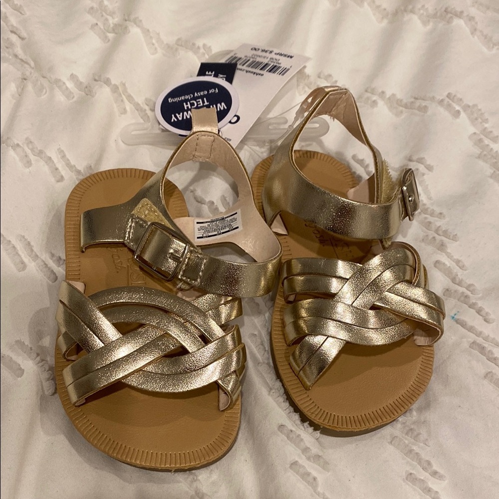 OshKosh B'gosh Gold Strappy Sandals